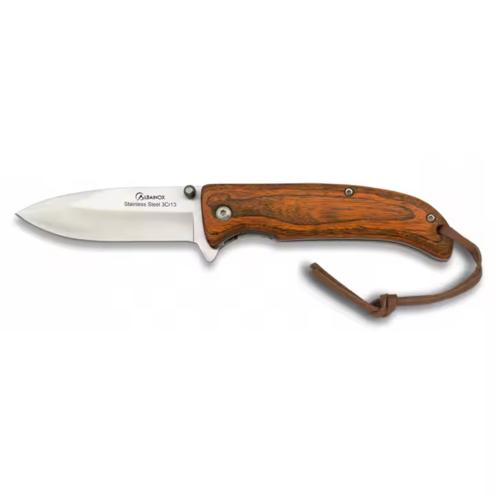Albainox, Navaja Stamina, Hoja 7.70 cm, Navaja Y Multiusos, Outdoor, Acero 3Cr13Mov, Unisex, Marron, 18014_MRN// - 1