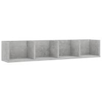 vidaXL Estante de pared para CD contrachapada 100x18x18 cm Blanco, Negro, Roble Sonoma Mueble Almacenaje Estantería para Oficina, Estudio, Dormitorio Estantería/Librería/ mueble de Almacenamiento - details 2