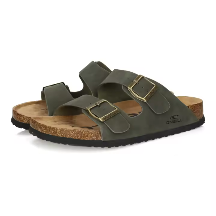 Sandalias marca O'NEILL para hombre en color oliva. Sandalias de pala para hombres, color oliva, ligeras y frescas - 1
