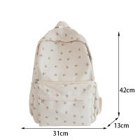 Mochila De Moda Yogodlns Para Mujer Floral Impermeable De Nylon Gran Capacidad Estudiante Escuela Viaje Para Adolescentes - details 19