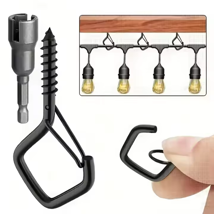 10-Pcs Anillas De Seguridad Cuadradas Con Cierres Para Bonsái Herramientas De Jardinería Y Artesanía De Metal Material De Hierro - 1