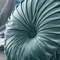 Cojín Redondo De 35cm De Terciopelo Para Decoración De Sofá Cama Silla De Oficina Con Patrón 3D De Calabaza Y Rueda De Vehículo - details 3