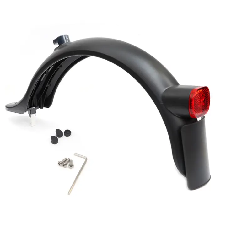 Freno Trasero Para Xiaomi Scooter 1S Y pro 2 Guardabarros Trasero Con Luz De Señal Y Placa De Matrícula 8.5 Pulgadas Soporte - 1