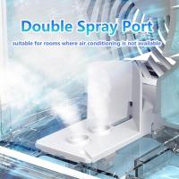 Ar Acondicionado Portatil, Depósito 900ml, with Caja De Hielo,3 en 1 Enfriador De Aire Silencioso 2 Modos de Nebulización,LED Coloridos Aire Acondicionado Mini Para Viajes De Oficina En Casa - details 0