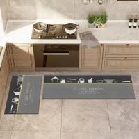 Alfombra No Esmerilada De Cocina Para Piso Absorbente Y Antideslizante Para Dormitorio Sala De Estar Entrada De Baño Decorativa De Pared Larga - details 3