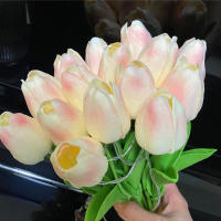 Lámpara De Noche LED En Forma De Tulipán Imitación De Flor Artificial Decoración Para El Hogar Con 5/10 Tulipes PVC - details 9