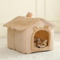 Casa De Mascotas Plegable Para Gatos Y Perros Pequeños Con Sofá Cueva Mueble Para Mascotas Material De Algodón Lavable Y Desmontable - details 2