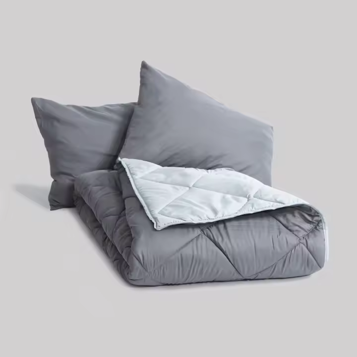 Edredon Bicolor Gris/Gris Marengo - 1