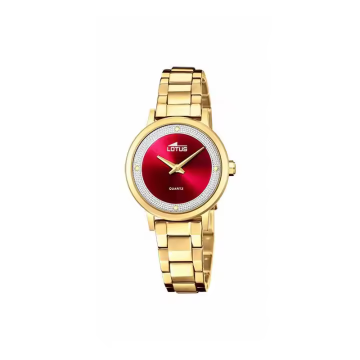 RELOJ LOTUS TRENDY ROJO CORREA DE ACERO INOXIDABLE 316L, MUJER - 18893/2 - 1