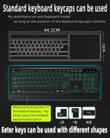 Protector De Teclado Universal De Silicona Film Transparente Cubierta De Piel Para PC Desktop Antigolpes Y Anticaída - details 1