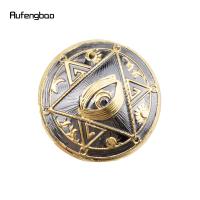 Bastón De Moda Con Relieve De Ojo Totem Freemason Dorado 93cm Punta De Goma Material De Eje Acero Para Hiking Y Uso Diario - details 5