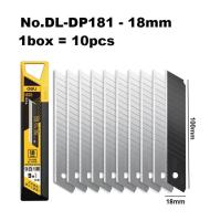 Deli Hojas De Cuchillo De Acero SK4 Para El Hogar Y La Escuela Suministros De Arte Y Manualidades Caja De Papel Herramienta De Corte 18mm Pack De 50/100 - details 0