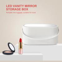 Organizador De Maquillaje Multifuncional Para Viajes Con Espejo Y Luz LED Tamaño De Viaje Caja De Cosméticos Para Mujeres - details 1