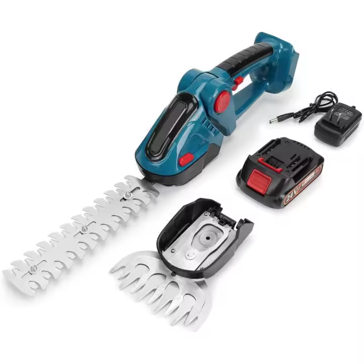 Cortasetos eléctrico 2 en 1, podadora de mano inalámbrica, recargable, herramienta de jardín para batería Makita de 18V - 1