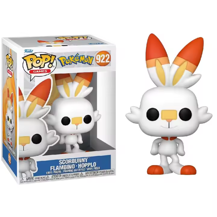 Funko Pop! Pokemon - Scorbunny (EMEA), 69081, Nº922 - 1