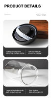 Jars De Almacenamiento De Alimentos De Vidrio Transparente Para Café Molido Y Granos Sellado a Vacío Antihumedad Y Extracción De Aire Contenedor Airtight Para El Hogar - details 12