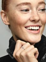 Pandora - Anillo de Corazón con brillante espoleta-Plata de Lei - details 1