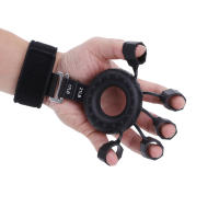 Entrenador De Músculos De Mano Con Anillo De Muñeca Ajustable En Silicona Estirador De Dedos Para Escalar Y Guitarra - details 8
