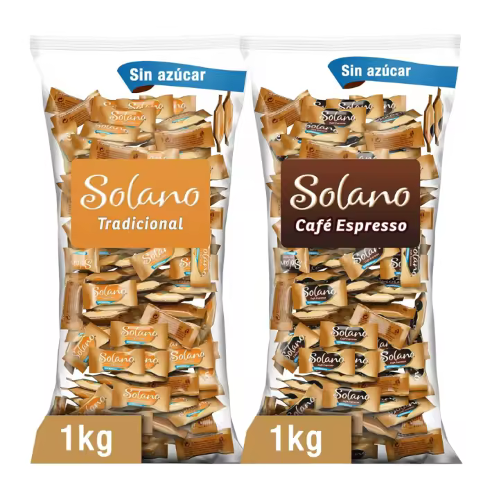Solano - Caramelo Sin Azúcar Tradicional +Aroma Café Espresso (2kg) - 1