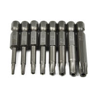 Kit De Puntas De Destornillador Torx 5 Puntos 8 Piezas 50mm Con Agujero Central Herramientas Eléctricas Y Manuales 1/4" Hex Shanks - details 0