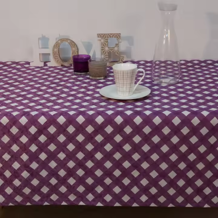 10XDIEZ Mantel antimanchas vichy - Manteles para mesa, fáciles de limpiar y decorativos - 1