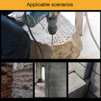 Martillo De Perforación De Impacto Cruzado 450mm Con Cabeza De Aluminio Y Acero Para Concreto Paredes Azulejos Mármol Granito SDS plus - details 9