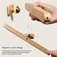Lámpara De Noche LED De Madera Moderna - Control Táctil Recargable Soporte De Pared O Libre Instalación Sin Cable Luz De Maquillaje LED - details 2