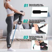 Juego de bandas de Resistencia para Tobillo, Banda de tubo de Tobillo Con ajustable,60 Libras, Tres bandas de Resistencia diferentes - details 1