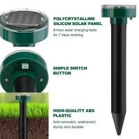 Repelente Ultrasonido Solar Eléctrico Ratón Serpiente Insectos Alta Potencia Vibración Batería Integrada IP64 Carga Solar - details 10