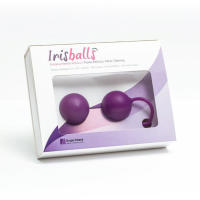 Iriscup Irisana - Bolas Chinas para Suelo Pélvico - 35 mm - Morado - Peso Fortalecedor Muscular - Salud Íntima - De Silicona sin BPA y Acero - Irisballs Doble - details 1