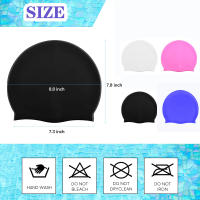 Bolso De Natación De Silicona De Alta Calidad Para Adultos Hombres Mujeres Niños Grande Con Protector De Orejas Impermeable Para Cabello Largo - details 1