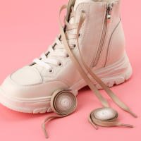 Alpargatas De Canvas Con Cordones De Color Gradiente Pequeños Algodón Mint Verde Y Blanco Para Niños Y Adultos - details 20