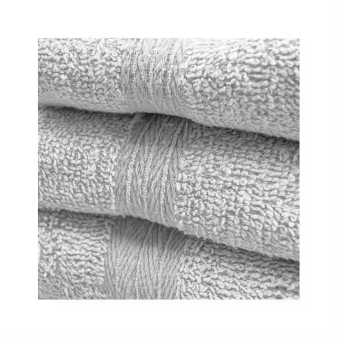 Mediawavestore - Pack 3 Toallas de Baño en Rizo para Cara, Invitados y Ducha en Tonos Sólidos - Suavidad y Absorción - 1