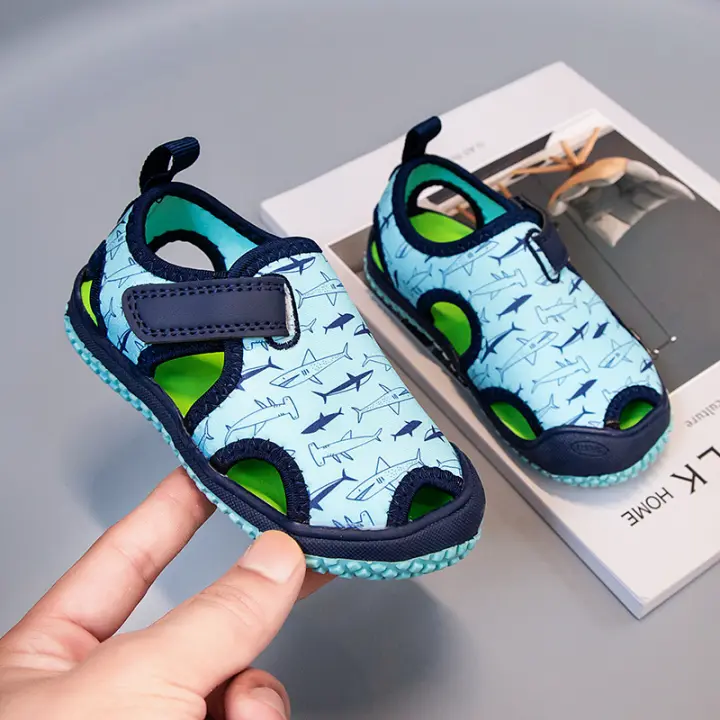 Sandalias de playa antideslizantes para niños y niñas, zapatos de fondo suave, deportes acuáticos al aire libre, Verano - 1