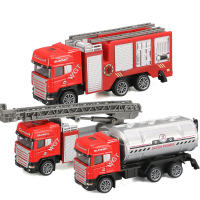 Camión De Bomberos De Aleación 1/64 Vehículo De Rescate Simulación Con Escalera De Incendio Modelo De Ingeniería Para Niños Regalo De Navidad - details 8