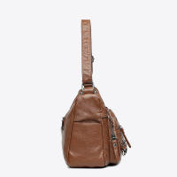 Bolso De Hombro Y Cruzado De Cuero PU Vintage Para Mujer De Alta Calidad Con Multípodos Diseño De Lujo Bolso De Mujer - details 14
