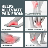 BraceAbility Plantar Fasciitis Medio Plantar Nocturno Manta Alivio Del Dolor De Talón Y Tendinitis De Aquiles Para Descansar - details 1