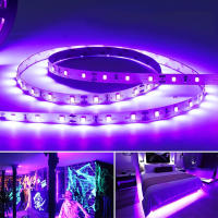 Tira De LED UV Azul Para TV Controlada Por USB Decoración Para Dormitorio Y Habitación Juego Navidad Y Halloween Lámparas Inteligentes - details 4