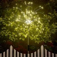 Luces De Fuego Solar Para Jardín Navidad Boda Decoración Impermeable Cadena De Luz Solar Automática Para Paisaje Exterior - details 3