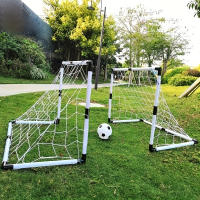 Juego De Puerta De Fútbol Plegable En PP Material Portátil Para Interior Y Exterior Con Red Removible Equipo De Entrenamiento Incluye Bola - details 0