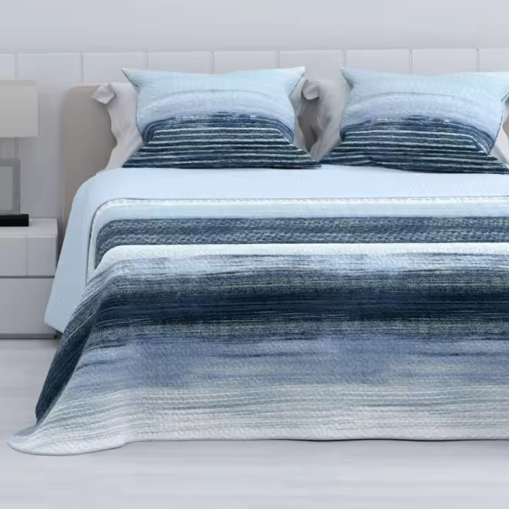 Colcha Bouti Modelo Maneli HMS, Para Primavera Verano Reversible Para Cama de 90, 105, 135, 150 y 180 - 1