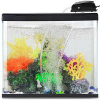 Mini Bomba de aire para Acuario de 5 W, burbujeador Silencioso para Acuario, Bomba aireadora de oxígeno para Acuario Pequeño, Con Manguera de Aire, Piedra de aire y válvula de retención, Bomba de Acuario - details 1