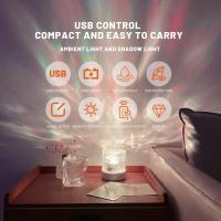 Lámpara De Agua Ondulante USB Luz Nocturna Romántica Proyector De Oceano Para Fiesta Dormitorio Sala De Estar Hogar Vacaciones - details 7