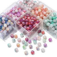 Alrededor De 20 Piezas De Cuentas De Vidrio Doble Pieza Jade Brokeout Redondas Para DIY Hechas a Mano Joyería Pulsera Accesorios De Joyería - details 6