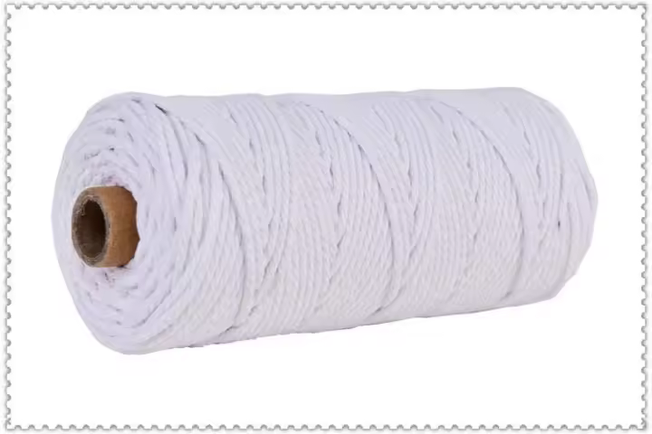 Cordón De Algodón Colorido Hecho a Mano Para Decoración Bohemia 4mm 100% Algodón Tejido Macramé DIY Para Casamiento Y Hogar 110 Yardas - 1