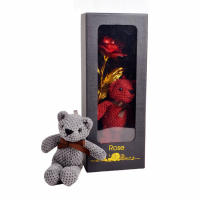 Caja De Regalo Creativa Con Rosas De Oro Para Día De San Valentín Día Del Maestro Regalo Original Para Aniversarios Cumpleaños Fiesta De Enlace Decoración Del Hogar - details 1
