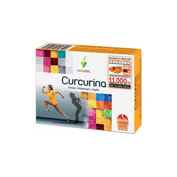 Novadiet Curcurina 30 Capsulas - Complemento Alimenticio para Dolores Articulares - 1