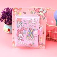 Cuaderno Pequeño Kawaii Sanrio Kuromi Cinnamon Melody Dibujo Animado Portátil Para Escuela Suministros De Oficina Regalos - details 6