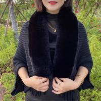 Chal De Punto Para Mujer Cuello De Piel De Peluche Grueso Abrigo De Evening Vestido De Boda Manto Cardigan Capa Estilo Casual - details 4