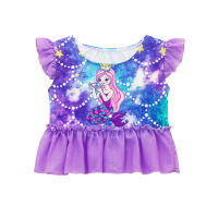 3PCS Traje De Sirena Para Niñas Traje De Baño Princesa Conjunto De Natación Polyester Elastane Estilo Mermaid Summer Swimable - details 24